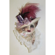 Unique Creations Lady Face Mask Wall Hanging Decor   401575130823